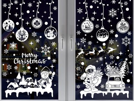 Decoración Navideña para Ventanas con Copos de Nieve - Pegatinas Reutilizables on Sale