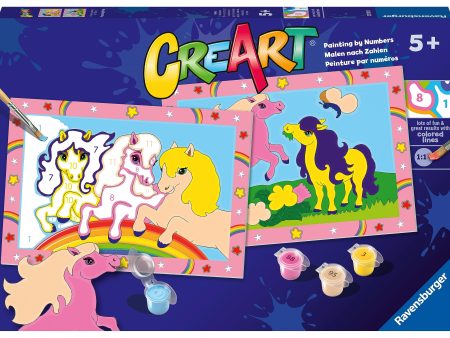 Ravensburger - CreArt Serie Junior: Kit de Pintura por Números de Caballos para Niños y Niñas de 5+ Años Cheap