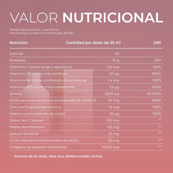 Swedish Collagen - Reparador de Colágeno Líquido 500 ml | 10,000 mg de Colágeno Marino con Ácido Hialurónico, Vitaminas y Minerales para Cabello, Piel y Uñas Embalaje Deteriorado (Cad: 31 01 2026) Sale