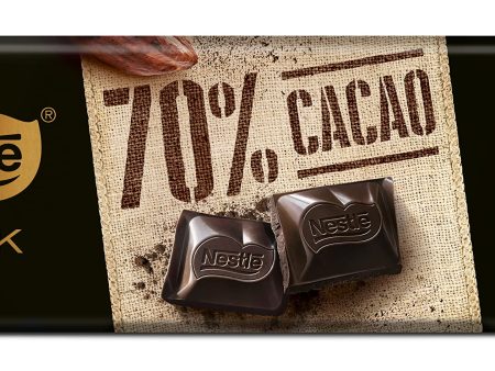 Tableta de Chocolate Negro NESTLÉ 70% Cacao 250g Embalaje Deteriorado (Cad: 31 07 2026) Online Hot Sale